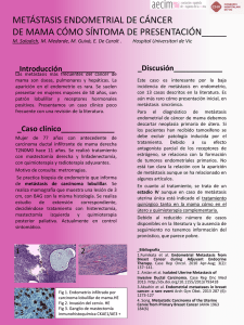 METÁSTASIS ENDOMETRIAL DE CÁNCER DE MAMA CÓMO