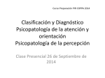 Clasificación y Diagnóstico Psicopatología de la atención y