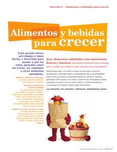 Alimentos y bebidas para crecer