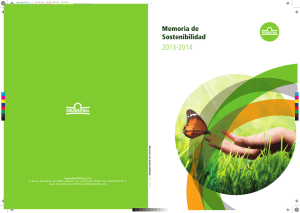 Memoria de Sostenibilidad