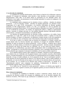 Ciudadanía y control social