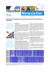 Detección de patógenos por PCR: importancia de las dianas