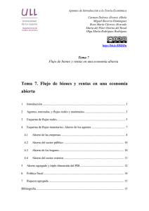 Tema 7. Flujo de bienes y servicios y rentas en una economía