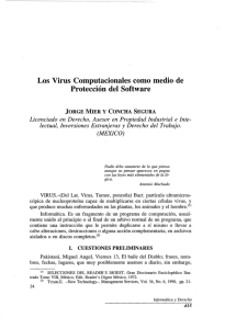 Los Virus Computacionales como medio de
