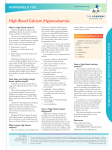 High Blood Calcium (Hypercalcemia)