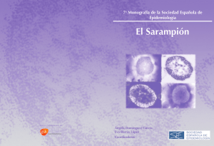 El sarampión - Sociedad Española de Epidemiología