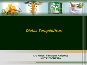 diapositivas de dietas terapeuticas