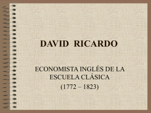 david ricardo 1772 – 1823