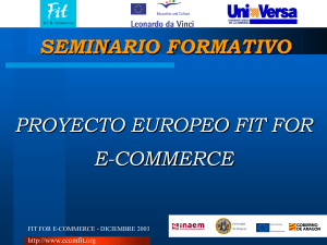 FIT FOR E-COMMERCE - Universidad de Zaragoza
