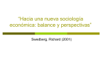 “Hacia una nueva sociología económica: balance y perspectivas”