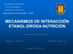 interacción etanol-droga - Universidad de Concepción