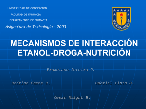 interacción etanol-droga - Universidad de Concepción