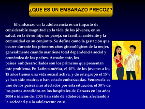 Diapositiva 1 - Embarazo Precoz