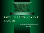 Tema 3 Papel de la cirugia en el cancer