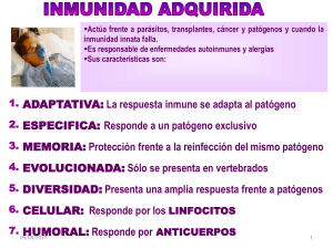 inmunidad adquirida (AM.Jerez)
