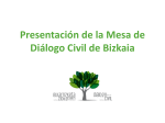 Presentación de la Mesa de Diálogo Civil de Bizkaia