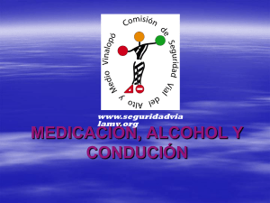 Medicación, alcohol y conducción