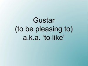 gustar - rykovichspanish