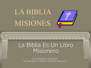 La Biblia Y Misiones - Embajadores de Cristo HND