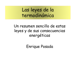 Primera Ley de la termodinámica