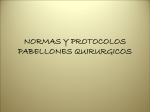 NORMAS Y PROTOCOLOS PABELLONES QUIRURGICOS
