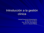 Introducción a la gestión clínica