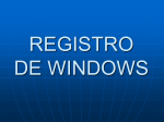 REGISTRO DE WINDOWS