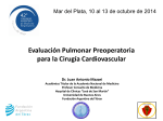 Evaluación Pulmonar Preoperatoria para la Cirugía Cardiovascular