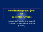 Movilización precoz - Complejo Hospitalario Universitario de Albacete