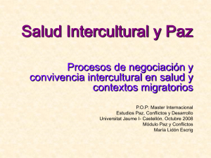 Interculturalidad en salud y paz