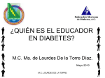 ¿quien es el educador en diabetes?