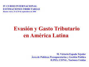 Evasión y Gasto Tributario en América Latina