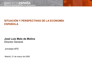 Situación y perspectivas de la economía española
