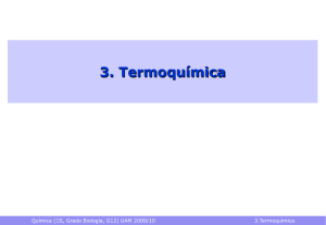 Termoquímica - Universidad Autónoma de Madrid