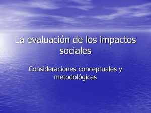 1. Avances conceptuales y metodológicos en el impacto social del