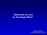 Aplicación de Java en tecnología Móvil
