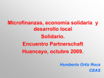 Microfinanzas, economía solidaria y desarrollo local Solidario