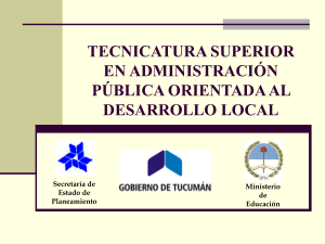 Tecnicatura - Gobierno de Tucuman
