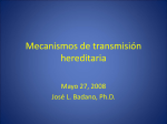 8) Mecanismos de transmisiÃ³n hereditaria