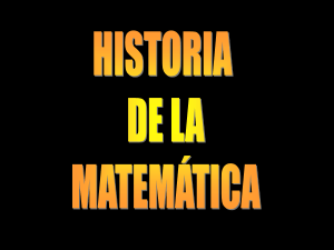 LÍNEA DE TIEMPO DE LA MATEMÁTICA