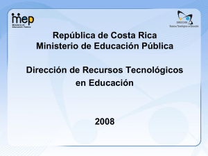Diapositiva 1 - Ministerio de Educación Pública