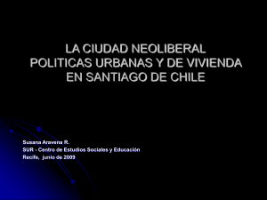 analisis critico politica habitacional y urbana en santiago de chile