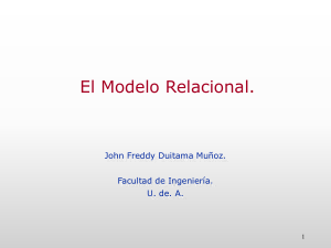 2. El modelo relacional.