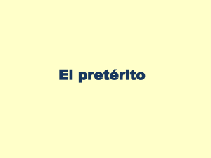 El pretérito