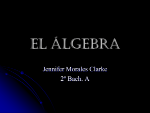 el álgebra - iNeurona.com