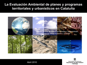 2.2 La Evaluación Ambiental Estratégica