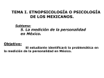 5. La medición de la personalidad en México.