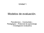 Modelos de evaluación