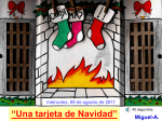 Una tarjeta de Navidad.