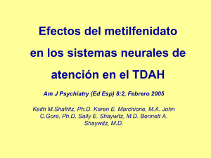 [PPS]Efectos del metilfenidato en los sistemas neurales de atención